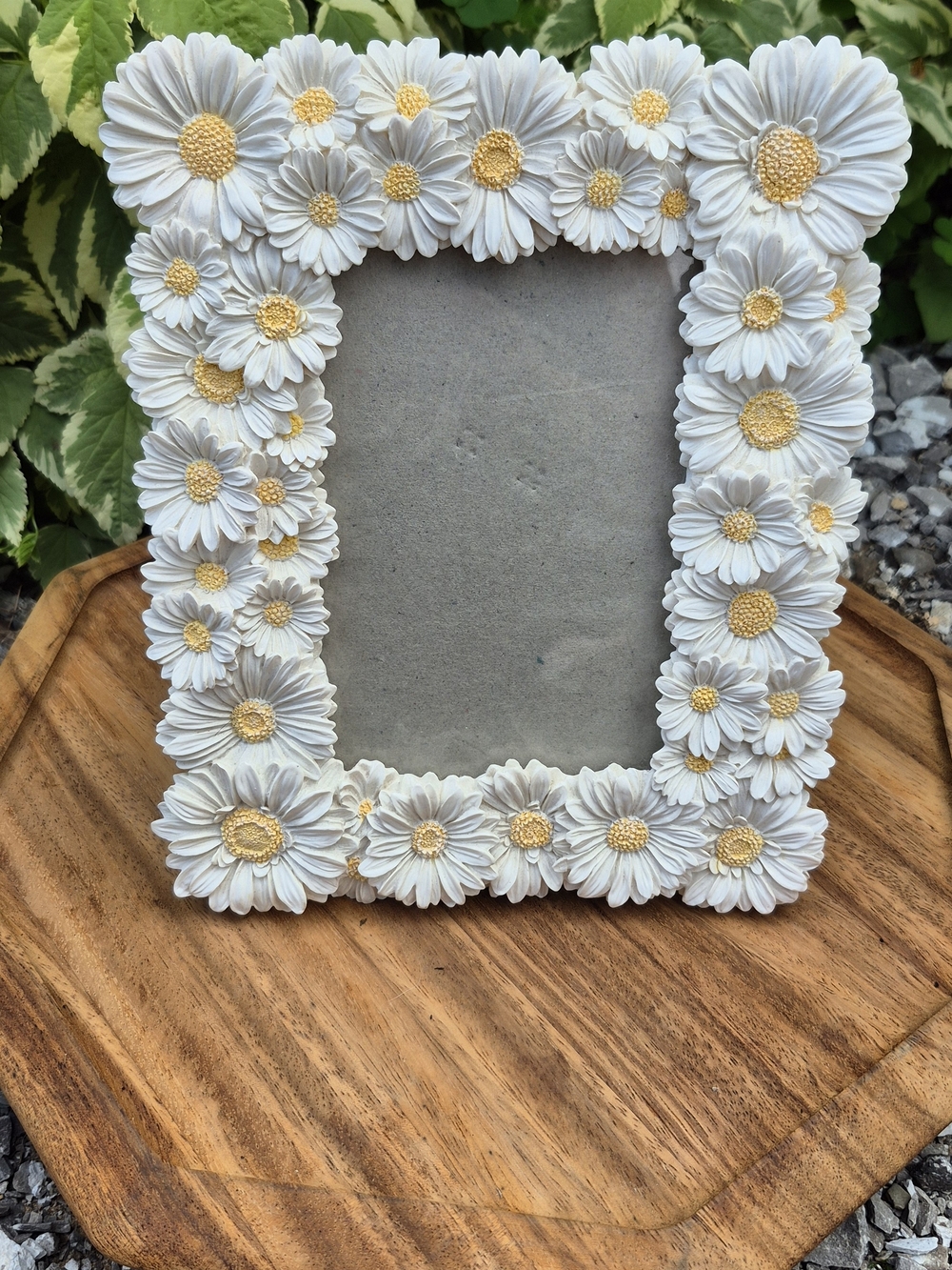 Vintage Amscan Daisies Galore Resin Photo Frame White Yellow 3D Daisy Border LN